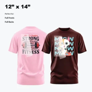 DTF Transfer Print Sheets for T-Shirts and Hoodies