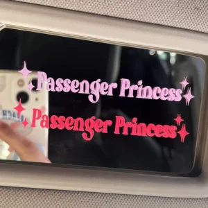 Decorative Customized Size and Shape Beautiful Sticker Waterproof Passenger Princess Rearview Sticker