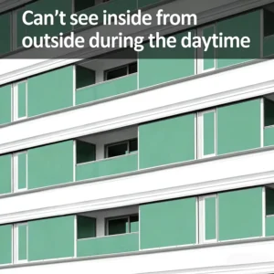 Decorative Reflective Window Film Privacy UV Protection Heat Insulation Eco-Friendly Durable PET for Apartment Exterior Use