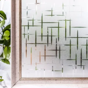Decorative Self-Adhesive Frosted Glass Window Film Stickers for Bathroom and Office
