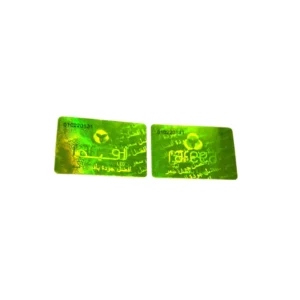 Demetallization Laser Transparent Number Hologram Sticker for Packaging and Labelling