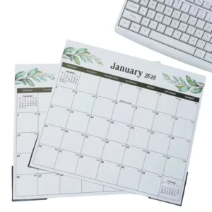 Desk Calendar Jan Jun Large Monthly Desk Planner with Corner Protectors Ample Blocks Notes for Home Office