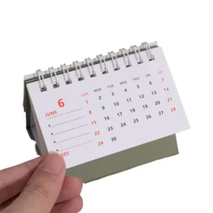 Desk Mini Calendar Cartoon Custom Size Monthly Daily Desk Calendar
