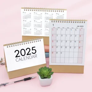 Desk Mini Calendar Creative Cartoon Simple 365 Day Personalized Monthly Daily Calendar Custom Promotional Advent Calendar