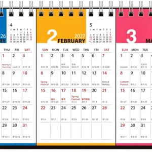 Desktop Calendar, 3-Month View