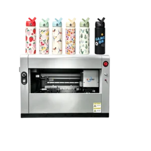 Desktop Rotary UV Cylinder Printer for Water Bottles, Tumblers, Mugs, Jars, and Cosmetic Bottles