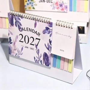 Desktop Sticky Notes and Planner with Calendar for Office