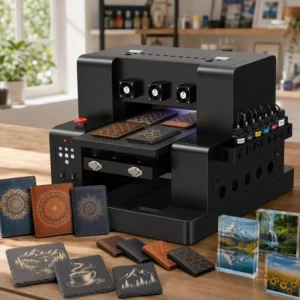 Desktop UV DTF Printer A3 30cm XP600 Head for Phone Case Bottle Glass Metal Hard Surface Custom Printing Manufacturer
