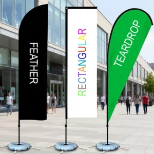 Detachable Printed Feather Banner Flags Custom for Advertising
