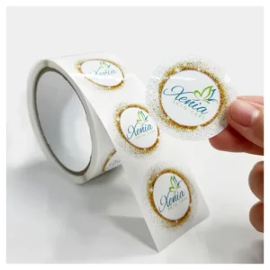Die-Cut Circle Roll Stickers for Security Seals and Tamper-Evident Labels, Custom Print