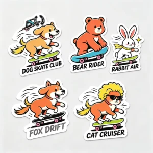 Die Cut Custom Any Shape & Pattern Vinyl Stickers Waterproof PVC Adhesive Labels Personalized Logo Sticker for Product Labeling