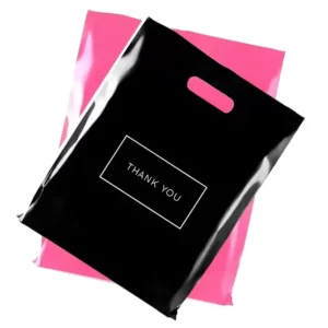 Die-Cut Custom Design Printed Plastic Shopping Bags with Logo