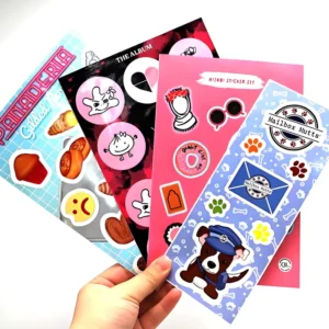 Die-Cut Kids Cartoon Stickers, Waterproof UV Gloss PVC Vinyl, Strong Adhesive, 100 Pieces