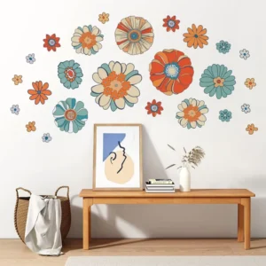 Die-Cut Removable Self-Adhesive 3D Room Wall Stickers
