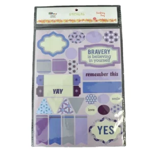 Die-Cut Self-Adhesive Cartoon Pattern Rectangular Stickers for Holiday Decoration