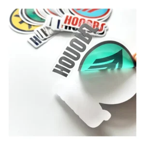 Die Cut Strong Adhesive Custom Clear Vinyl Stickers Waterproof Transparent Decals