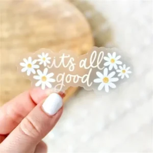 Die-Cut Transparent Metallic Foil Adhesive Stickers for Grocery Use