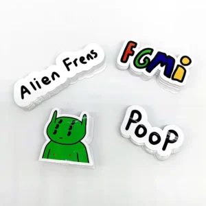 Die-Cut Waterproof Eco-Friendly Anti-UV Vinyl Logo Stickers Gravure Printed