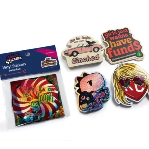 Die Cut Waterproof Vinyl Adhesive Logo Labels for Product Branding and Packaging
