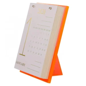 Different Fluorescence Color Acrylic Desktop Calendar Holder