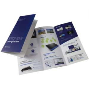 Digital Printed Catalogue Brochures & Flyers with Film Lamination Custom Kraft Coated Offset & Art Paper Multifold Designs