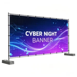 Digital Printed Polyester Foldable Hanging Outdoor Anti-Wind Fence Mesh Advertising Banner