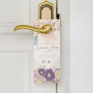 Digital Printing Custom PVC Paper Laminated Do Not Disturb Door Hanger
