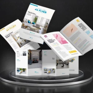Digital Printing Manufacturer Promotional Leaflet and Flyer Printing with Catalogue Kraft Cardboard Coated Paper Options