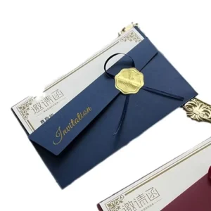 Direct Factory Supply Custom Paper Envelope Packaging with PVC Clear Window, Vertical Invitation Envelopes