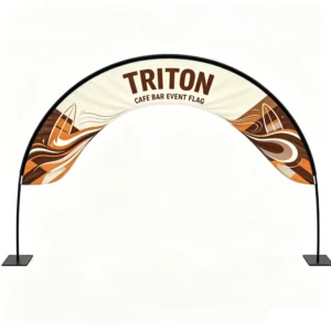 Direct Supply Custom Printed Arch Banner with Portable Pole for Outdoor Sports Event