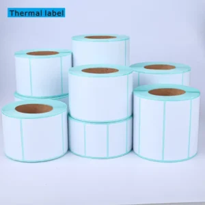 Direct Thermal Blank Roll Paper Address and Waybill Shipping Labels White