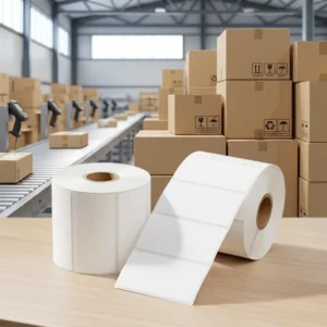 Direct Thermal Label Roll 76.2 x 50.8 mm (3 x 2 Inch) Barcode Shipping Sticker