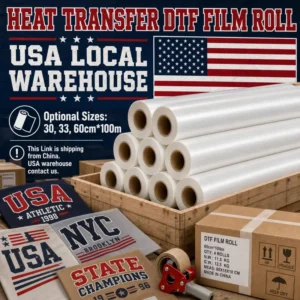 Direct to Film Roll A3 33cm Roll High Saturation Matte Transfer Roll for I3200 XP600 Printer