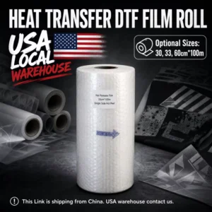 Direct to Film Roll A3 33cm Roll High Saturation Matte Transfer Roll for I3200 XP600 Printer