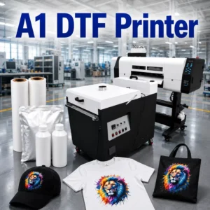 Direct-to-Film Roll-to-Roll DTF Printing Machine for T-Shirt, Hoodie, and Textile Custom Printing