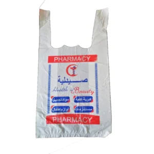 Disposable Biodegradable Plastic T-Shirt Bags with Custom Logo Gravure Printing Packaging