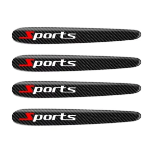 Door Handle and Car Bumper Scratch-Resistant Carbon-Fiber-Style Stickers Sports Design Paint-Surface Protection Decals Made China