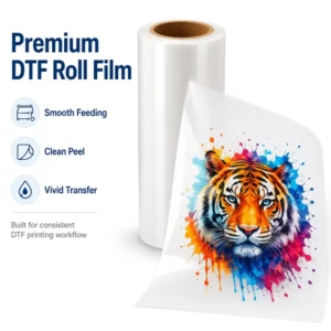 Double-Coated PET Heat Transfer DTF Film for XP600, I1600, and I3200 Printers