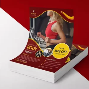 Double-Sided A4 A5 Glossy Lamination Custom-Size Paper Postcard Flyer