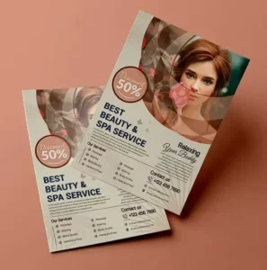 Double Sided A5 A6 Luxurious Glossy Lamination Custom Size Printing Design Paper Cardboard Kraft Advertisement Postcard Flyer