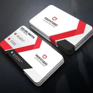 Double-Sided Art Paper Business Cards with Custom Logo and Glossy or Matte Finish