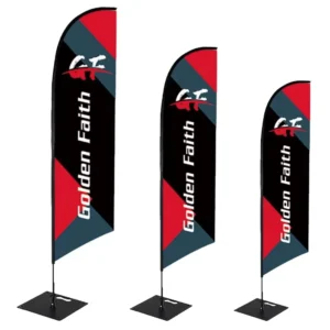 Double-Sided Custom Printed Polyester Feather Flag Teardrop Banner 8FT 12FT