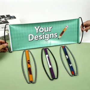 Double-Sided Printed Handheld Retractable Scrolling Flag, Custom Logo Fan Cheering Banner for Football Games