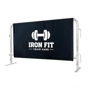 Double-Sided UV Printed Eco-Friendly Reusable Lightweight Foldable Tearproof Weather-Resistant Portable Crowd Banner