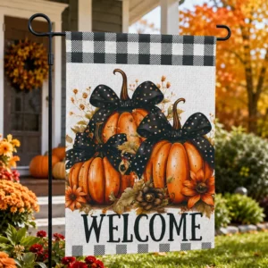 Double-Sided Waterproof Polyester Garden Flags and Outdoor Yard Banners 30x45cm with Digital Printing