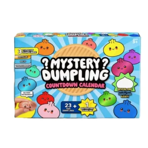 Dumpling Squeeze Toy Advent Calendar Mini TPR Bun Squishy Blind Box Stress Relief Fidget Toy for Kids