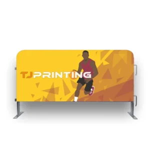 Durable Anti-Tear PVC Fence Banner with Customized Art Pattern for Wedding Party Decor