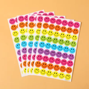 Durable Colorful Smile Decorative Sticker for Interior Design and Home Decoration