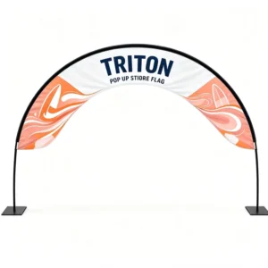 Durable Fiberglass Adjustable Arch Banner with Heavy Duty Base for Outdoor Promotion