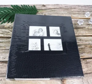 Durable Leather Photo Album and Photo Frame with Stationery Photos
